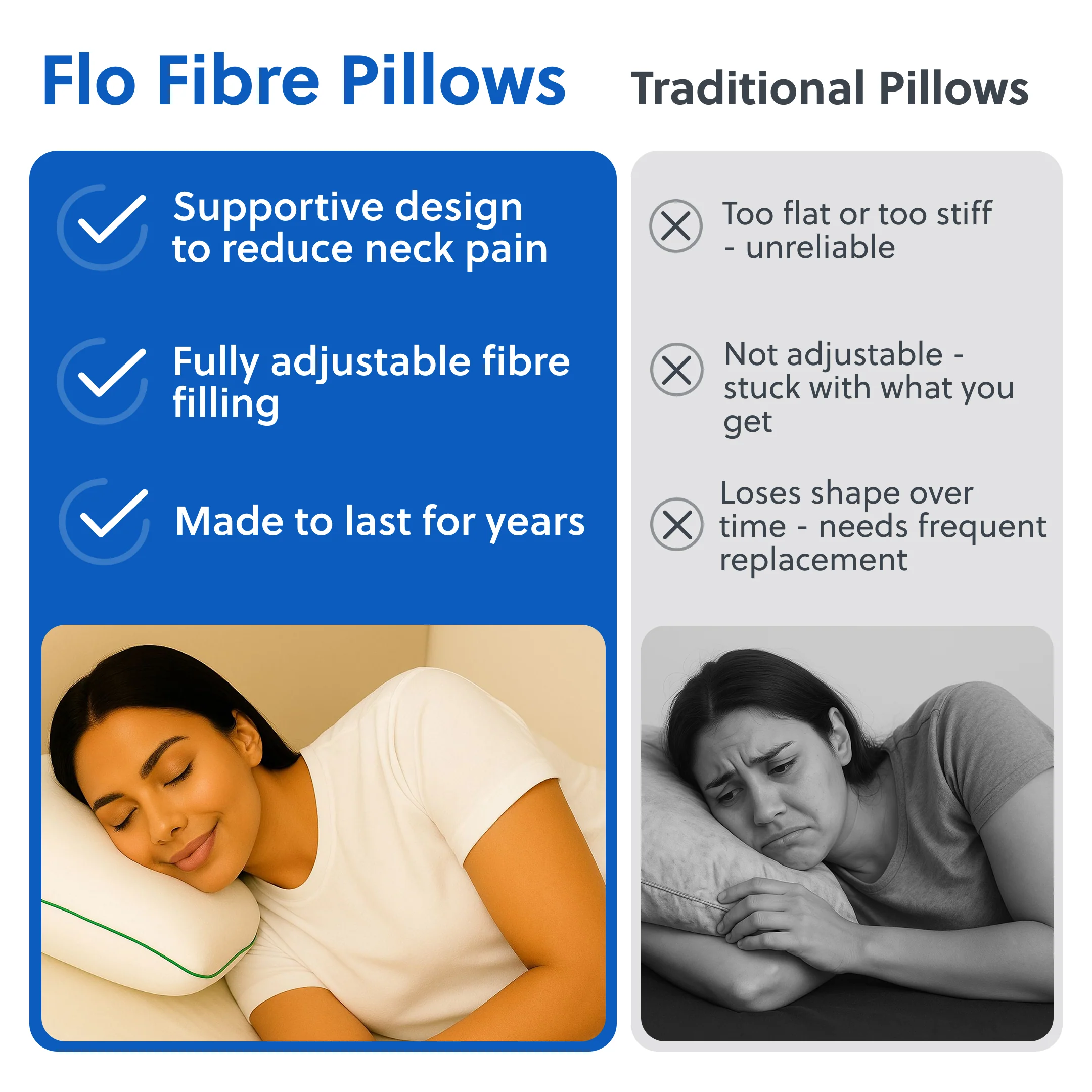 Flo Adjustable Pillow (Fibre) - Image 5