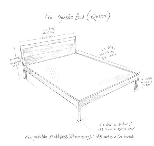 Oyashe Sheesham Wood Bed - Image 8